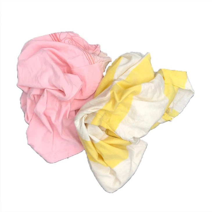 Cleaning T-shirt Bulk Plain Light Color 100% Cotton Rags